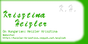 krisztina heizler business card